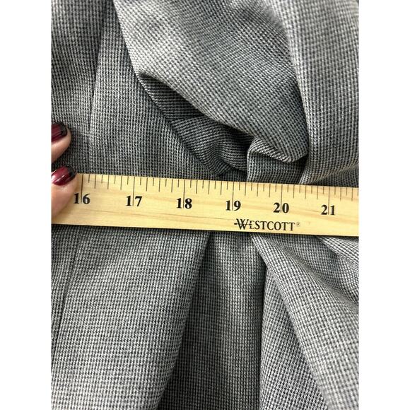 Vintage‎ College Town Gray Plaid Midi Skirt Jacket Academia Belt loops 5/6 & 7/8 - Picture 6 of 15